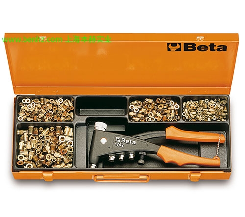 意大利Beta 百塔工具 1739 B-伸缩拉铆枪 1740 A重型拉铆枪（配有5个可换钳嘴 1741 B-拉铆枪 配有4个可换钳嘴 1741B/C5-1741B型拉铆枪及铝铆钉组套 1741 U-拉力可调拉铆枪 1742-拉铆枪 1742/C4 1742 A-螺纹铆钉用重型拉铆枪 1742A型拉铆枪及钢铆钉组套