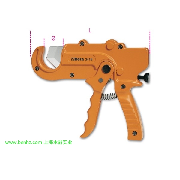 意大利Beta 百塔工具 341-塑料管切割钳 341 B-塑料管用棘轮切刀 342-塑料管用棘轮切刀 342 P-塑料管用棘轮切刀 345-管子铰刀 345 SB-去毛刺工具 345U-管子饺刀，用于不锈钢管、钢管、铜管或轻合金管 349-扩管器 45°喇叭口扩管器 351 C-管割刀及扩管器组套 352 U-可调扩管器 352C/U-管割刀，去毛刺工具和可调扩管器组套