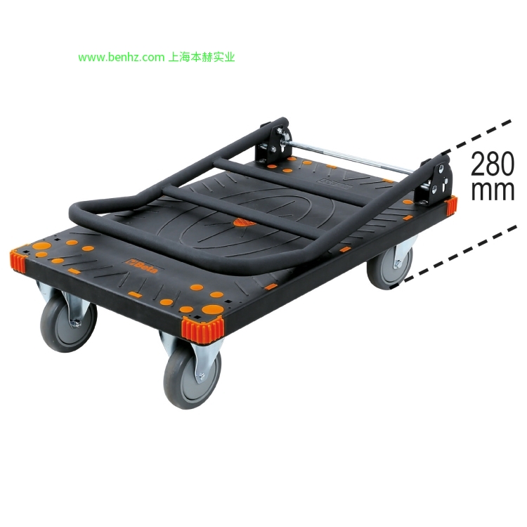 意大利Beta 百塔工具 新品 C48M-电动推车 C48P-平板推车 RSC24A/6  6抽屉工具车，带SAFETY-SYSTEM 红色 橙色 灰色