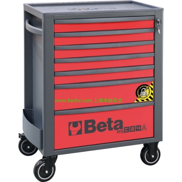意大利Beta 百塔工具 RSC24A/7  7抽屉工具车，带SAFETY-SYSTEM 橙色 红色 灰色 RSC24A/8 8抽屉工具车，带SAFETY-SYSTEM RSC24AXL/7  7抽屉超大工具车,带SAFETY－SYSTEM