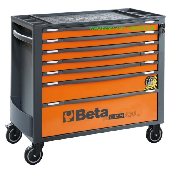 意大利Beta 百塔工具 RSC24A/7  7抽屉工具车，带SAFETY-SYSTEM 橙色 红色 灰色 RSC24A/8 8抽屉工具车，带SAFETY-SYSTEM RSC24AXL/7  7抽屉超大工具车,带SAFETY－SYSTEM