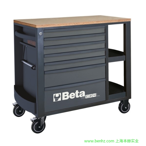 意大利Beta 百塔工具 RSC24AXL/8  8抽屉超大工具车, 带SAFETY－SYSTEM 橙色 灰色 红色 RSC24AXL/9 9抽屉超大工具车 RSC24L/7  7抽屉和侧工作面工具车