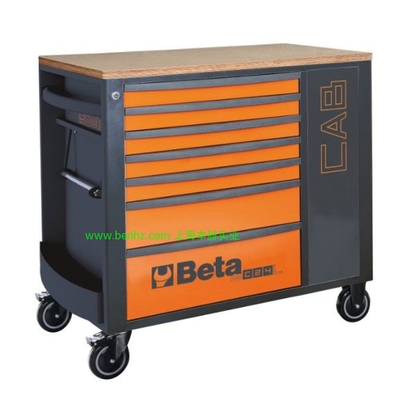 意大利Beta 百塔工具 RSC24L-CAB抽屉工具车 RSC24/5  5抽屉工具车 橙色 灰色 红色 RSC24/6  6抽屉工具车