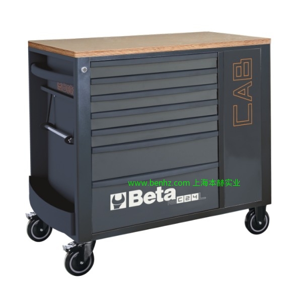 意大利Beta 百塔工具 RSC24L-CAB抽屉工具车 RSC24/5  5抽屉工具车 橙色 灰色 红色 RSC24/6  6抽屉工具车