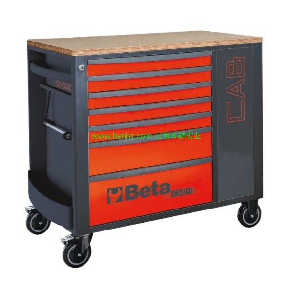 意大利Beta 百塔工具 RSC24L-CAB抽屉工具车 RSC24/5  5抽屉工具车 橙色 灰色 红色 RSC24/6  6抽屉工具车
