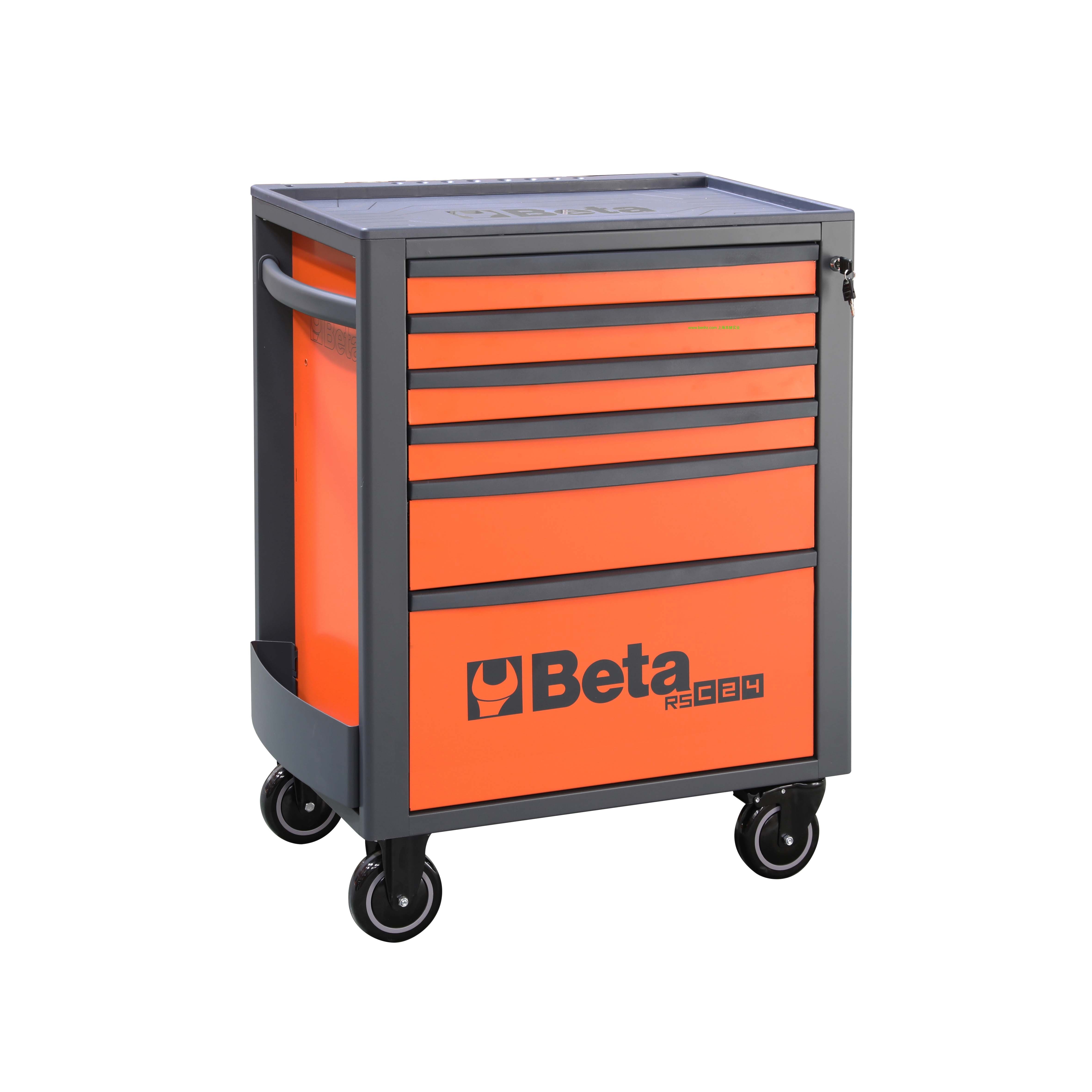 意大利Beta 百塔工具 RSC24L-CAB抽屉工具车 RSC24/5  5抽屉工具车 橙色 灰色 红色 RSC24/6  6抽屉工具车