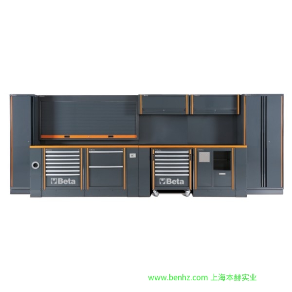 意大利Beta 百塔工具 C55-工具存储系统 综合车间设备组合 C55AB-组合工具柜 C55PB/3-组合工具柜 C55BO-2-工作台台面，C55BG-2-工作台台面