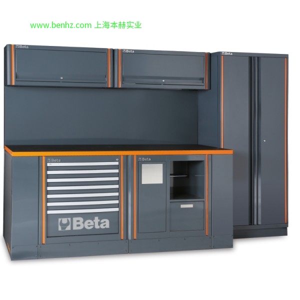 意大利Beta 百塔工具 C55-工具存储系统 综合车间设备组合 C55AB-组合工具柜 C55PB/3-组合工具柜 C55BO-2-工作台台面，C55BG-2-工作台台面