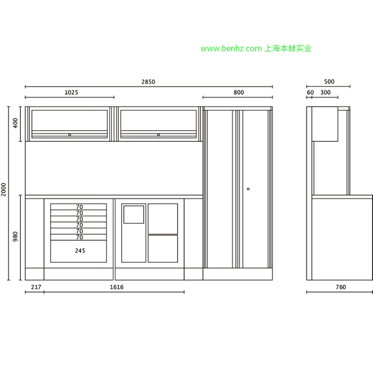 意大利Beta 百塔工具 C55-工具存储系统 综合车间设备组合 C55AB-组合工具柜 C55PB/3-组合工具柜 C55BO-2-工作台台面，C55BG-2-工作台台面