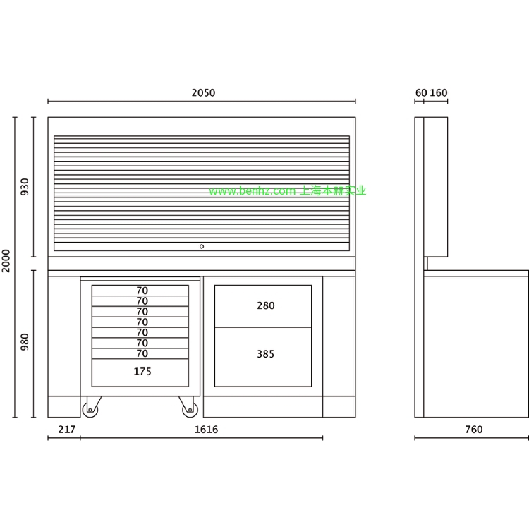 意大利Beta 百塔工具 C55-工具存储系统 综合车间设备组合 C55AB-组合工具柜 C55PB/3-组合工具柜 C55BO-2-工作台台面，C55BG-2-工作台台面