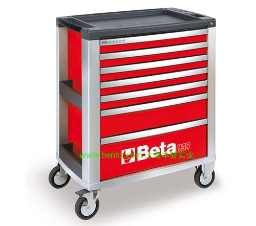 意大利Beta 百塔工具 C39 7抽屉工具车 C39R /6- C39G/6 C39O/6 6抽屉工具车 橙色 红色 灰色 C39G/8  C39R/8   C39O/8-8抽屉工具车