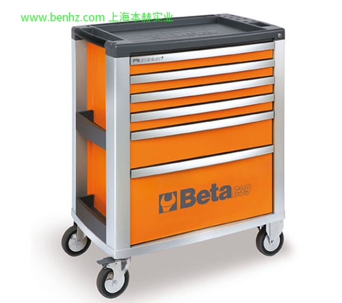 意大利Beta 百塔工具 C39 7抽屉工具车 C39R /6- C39G/6 C39O/6 6抽屉工具车 橙色 红色 灰色 C39G/8  C39R/8   C39O/8-8抽屉工具车