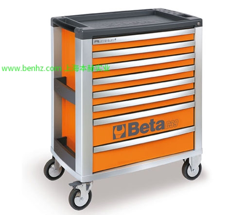 意大利Beta 百塔工具 C39 7抽屉工具车 C39R /6- C39G/6 C39O/6 6抽屉工具车 橙色 红色 灰色 C39G/8  C39R/8   C39O/8-8抽屉工具车