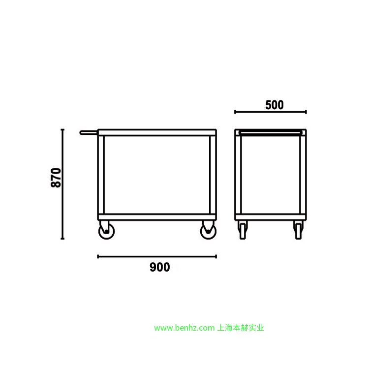 意大利Beta 百塔工具  C51-R C51-G C51-O-简易工具车 CP51-O CP51-G CP51-R-小推车 CB52-O-移动工作台