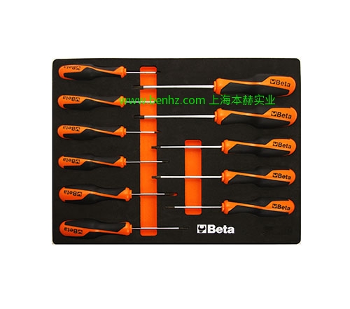 意大利Beta 百塔工具 CM017-11件装，工业级花型螺丝批软塑托盘 CM016-9件装 CM015-5件装，工业级十字螺丝批软塑托盘工 CM014-9件装，工业级一字螺丝批软塑托盘工 CM013-5件装 CM012-2件装 CM011-3件装，钳子软塑托盘工具组套
