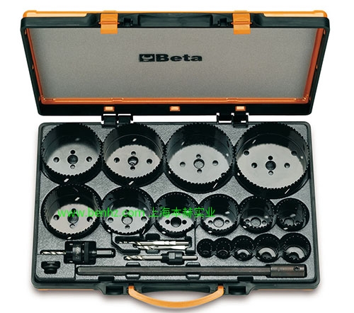意大利Beta 百塔工具 450/C9-9件装，电工用450型钻孔锯组套 工业用450型钻孔锯组套 451 高速钢钻孔锯 452 硬质合金钻孔锯 450高速钢双金属开孔器 460 建筑材料开孔锯
